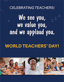 We see you, we value you, and we applaud you.